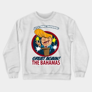 let us make swimming great again -Donald Pig Crewneck Sweatshirt